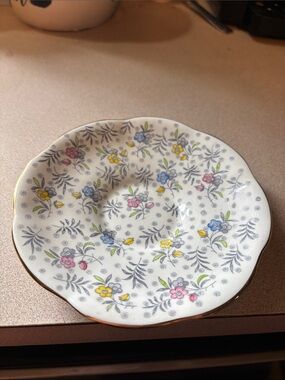 Ina White Porcelain Trinket Dish with Subtle Yellow Accent